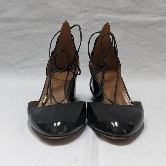 Aquazzura Black Patent Leather Heels - Picture 5 of 9